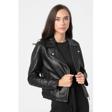 Jacheta biker de piele
