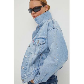 Levi's geaca jeans femei, de tranzitie, oversize