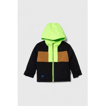 Quiksilver geaca de schi pentru copii GROOMER KIDS JK SNJT culoarea verde