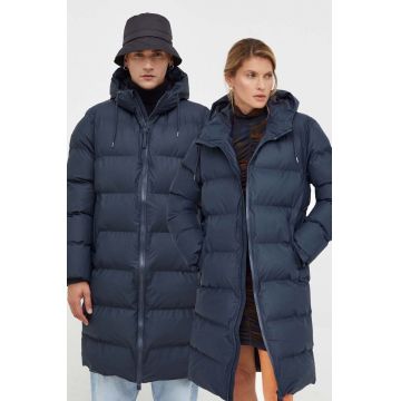 Rains geaca 15130 Jackets culoarea albastru marin, de iarna