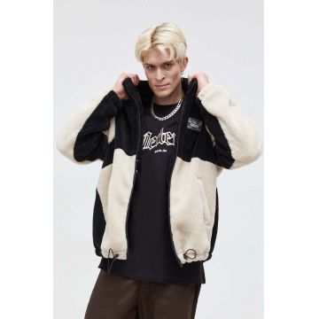 Vertere Berlin geaca din amestec de lana culoarea negru, de tranzitie, oversize