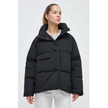 adidas geaca de puf femei, culoarea negru, de iarna, oversize