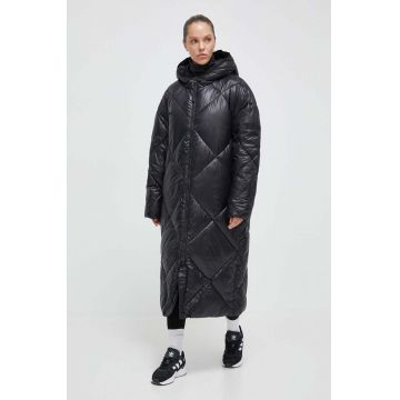 Didriksons geaca femei, culoarea negru, de iarna, oversize