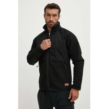 Fjallraven geacă Vardag Pile bărbați, culoarea negru, de tranziție F87164.550.550