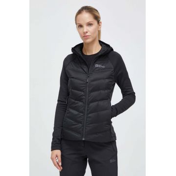 Jack Wolfskin jacheta de exterior Tasman Hybrid culoarea negru