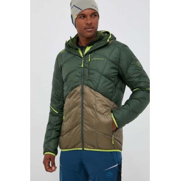 LA Sportiva geaca sport din puf Pinnacle culoarea verde