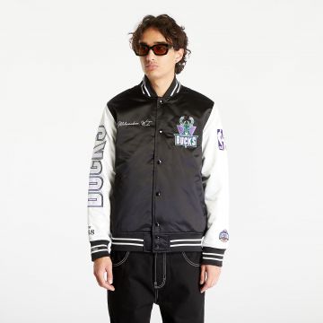 Jacheta Mitchell & Ness Milwaukee Bucks Team Origins Jacket Black