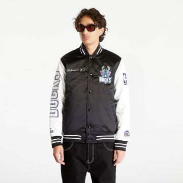 Mitchell & Ness Milwaukee Bucks Team Origins Jacket Black