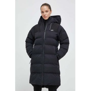 POC geaca femei, culoarea negru, de iarna