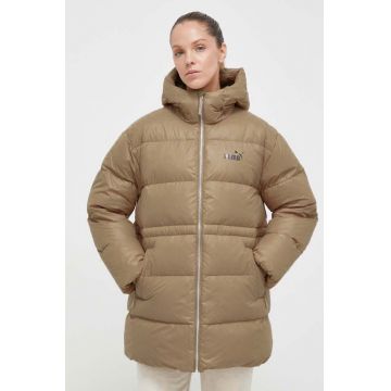 Puma geaca de puf femei, culoarea bej, de tranzitie