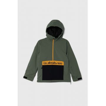 Quiksilver geaca de schi pentru copii STEEZE YOUTH JK SNJT culoarea verde