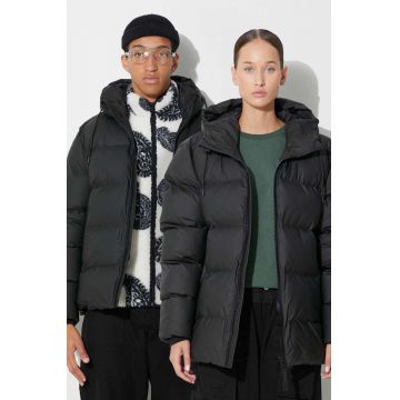 Rains geacă 15120 Jackets culoarea negru, de iarnă