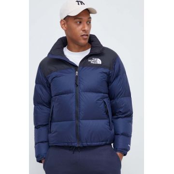 The North Face geacă de puf 1996 Retro Nuptse barbati, culoarea bleumarin, de iarnă NF0A3C8D92A1