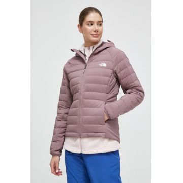 The North Face geaca sport din puf Belleview culoarea roz