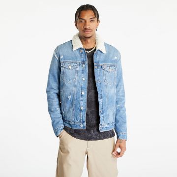 Jacheta Tommy Jeans Teddy Trucker Jacket Denim Medium