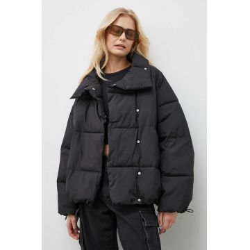 Won Hundred geaca femei, culoarea negru, de iarna, oversize