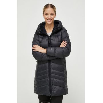 Columbia geaca de puf femei, culoarea negru, de iarna