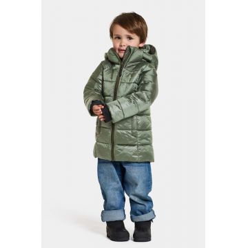 Didriksons geaca copii TAJGAN KD PUFF PARKA culoarea verde