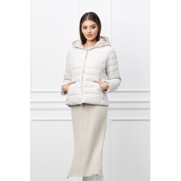 Geaca Larisa ivory cu doua fete Geaca Larisa ivory cu doua fete
