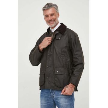 Barbour jachetă de bumbac Classic Bedale Wax Jacket culoarea maro, de tranziție MWX0010
