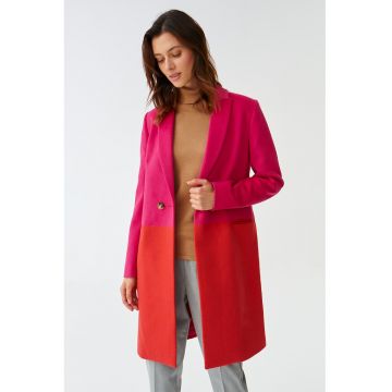 Haina colorblock din amestec de lana