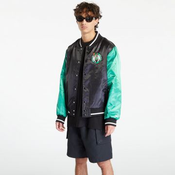 Jacheta New Era NBA Satin Bomber Boston Celtics Black/ Kelly Green