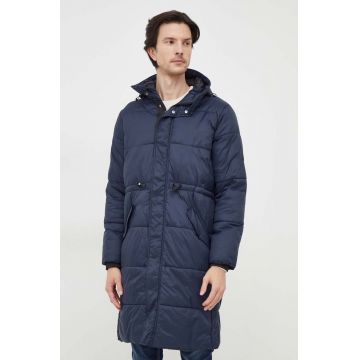 Pepe Jeans geaca barbati, culoarea albastru marin, de tranzitie