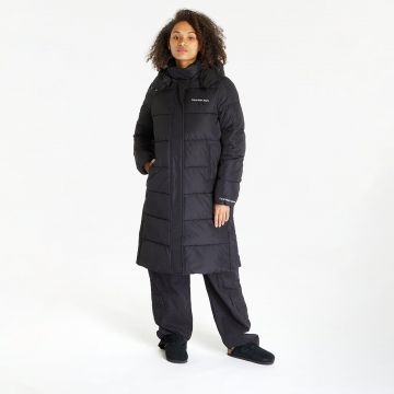 Jacheta Calvin Klein Jeans Hooded Puffer Coat Black