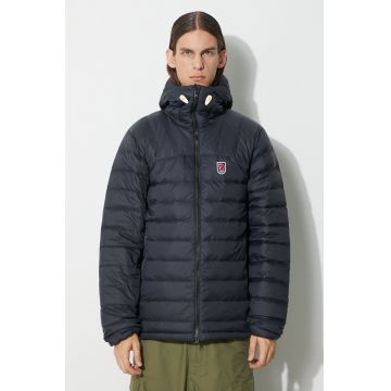 Fjallraven geaca de puf Expedition Pack Down barbati, culoarea albastru marin, de tranzitie