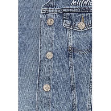 Jacheta de denim cu imprimeu Minnie Mouse