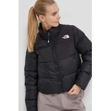The North Face geaca femei, culoarea negru, de iarna