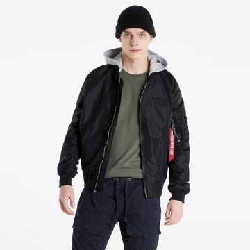 Alpha Industries MA-1 TT Hood BP Reflective Jacket Black