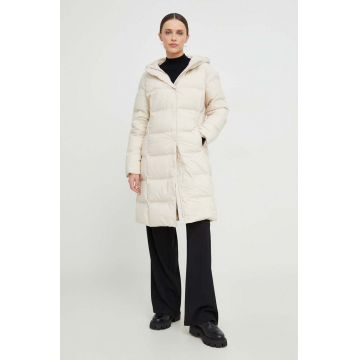 Answear Lab jachetă femei, culoarea bej, de iarna
