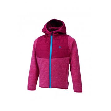 Jacheta cu gluga de micro fleece