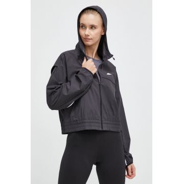 adidas Performance windbreaker WIND.RDY Hyperglam culoarea negru, de tranzitie, oversize