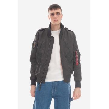 Alpha Industries geacă Aviator TT Jacket 106104 136 barbati, culoarea gri, de tranzitie 106104.136-grey