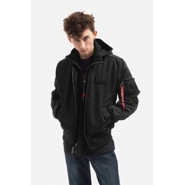 Alpha Industries geacă bomber MA-1 D-Tec SE bărbați, culoarea negru, de tranziție 133104.515-black