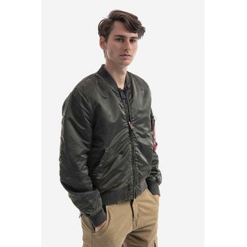 Alpha Industries geacă bomber MA-1 VF 59 Battlewash barbati, culoarea verde, de tranzitie 191118BW.621-green