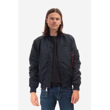 Alpha Industries geacă bomber MA-1 VF Authentic Overdyed barbati, culoarea albastru marin, de tranzitie 108130.07-navy