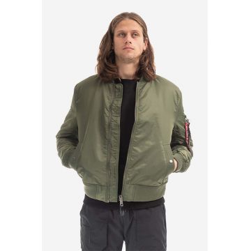 Alpha Industries geacă bomber MA-1 VF Project Recycled barbati, culoarea verde, de tranzitie 108105.01-green