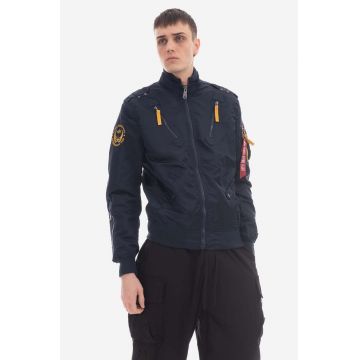 Alpha Industries geacă Falcon II 156109 07 bărbați, culoarea bleumarin, de tranziție 156109.07-navy