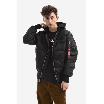 Alpha Industries geacă MA-1 barbati, culoarea negru, de iarna 118107.285-black