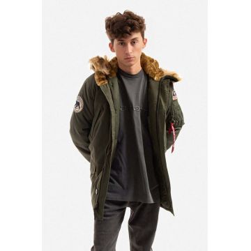 Alpha Industries geacă Polar Jacket bărbați, culoarea verde, de iarnă 123144.257-green