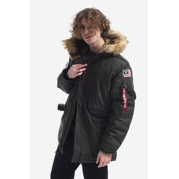 Alpha Industries geacă Polar Jacket barbati, culoarea verde, de iarna 123144.413-green