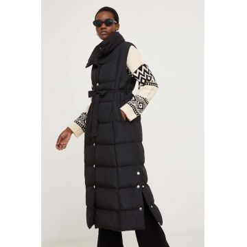 Answear Lab vesta femei, culoarea negru, de iarna