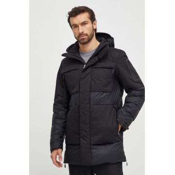 Boss Green geaca de puf BOSS GREEN barbati, culoarea negru, de iarna