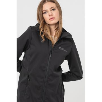 Geaca cu tehnologie Softshell si gluga - pentru drumetii Windhain