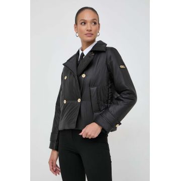 MICHAEL Michael Kors geaca femei, culoarea negru, de tranzitie