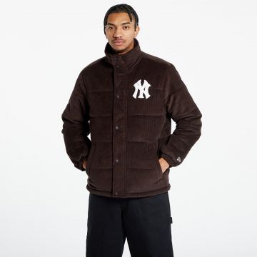 Jacheta New Era New York Yankees MLB Brown Puffer Jacket UNISEX Nfl Brown Suede/ White