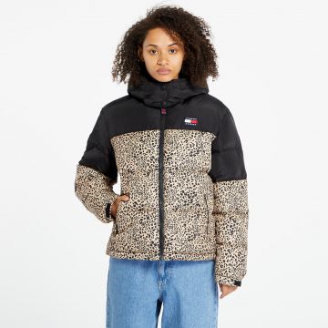 Jacheta Tommy Jeans Leo Alaska Puffer Beige